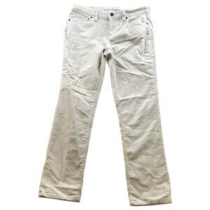 Lands' End Womens Pants Sz 4 Mid Rise Straight Corduroy Classic Beige Casual Y2K